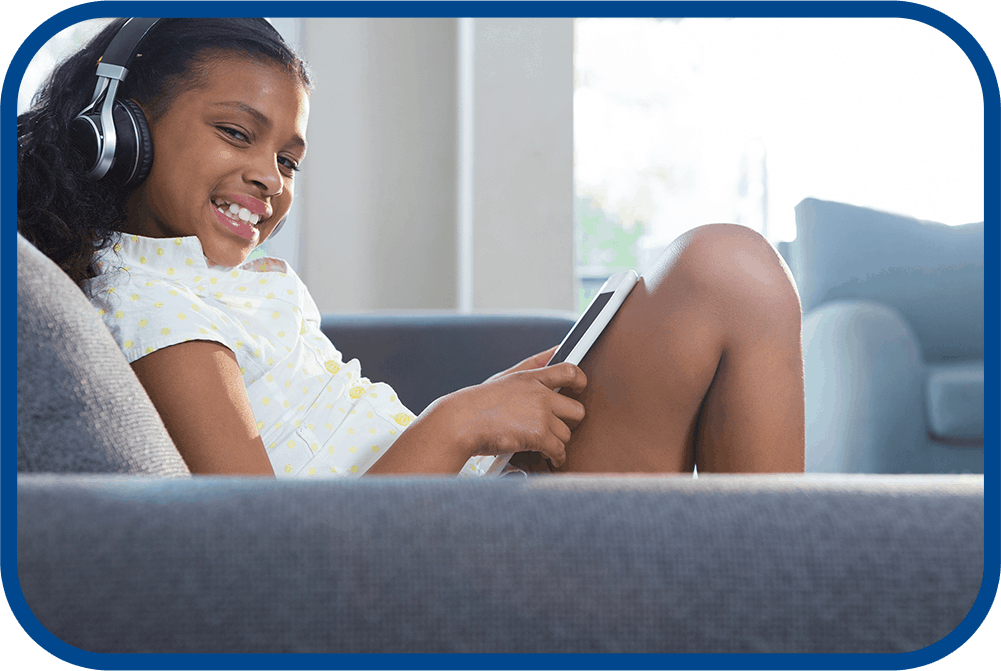 Student learning with iPad